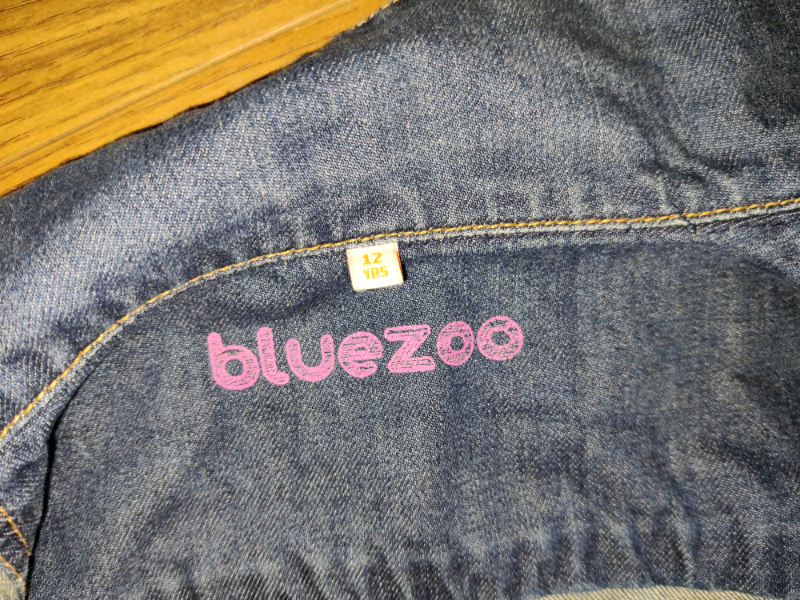 Blue zoo age 12yrs denim jacket collect 